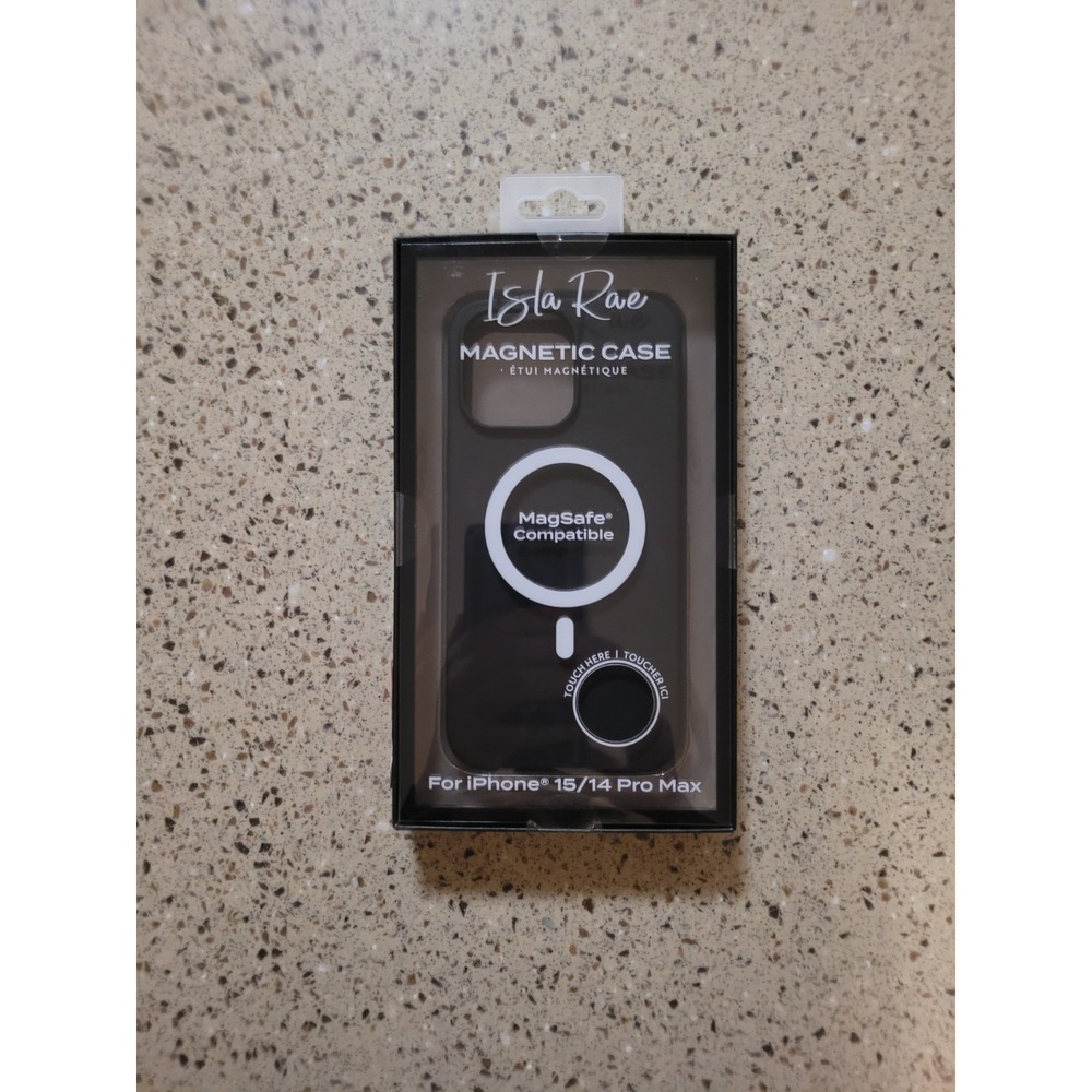 Isla Rae Black iPhone 15 Pro Max & 14 Pro Max Case Magsafe Case Soft Silicone